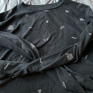 Brand: Pink. Color: Black with details